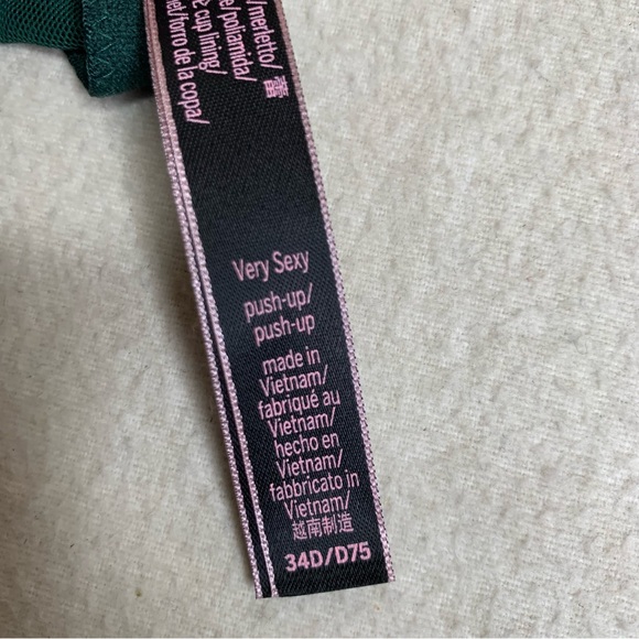 Victoria’s secret Very Sexy Push-Up forest green bra size‎ 34D - Picture 5 of 7